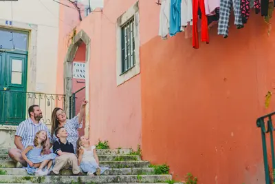 Family photoshoot in Lisbon by Denis Erroyaux